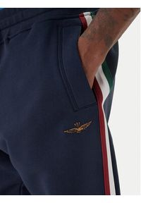 Aeronautica Militare Spodnie dresowe 261PF1005UF00677 Granatowy Regular Fit. Kolor: niebieski. Materiał: bawełna #5