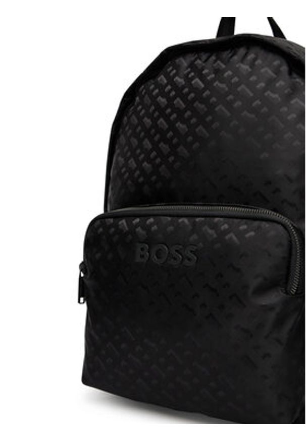 BOSS Plecak 50541466 Czarny. Kolor: czarny. Materiał: skóra