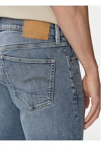 G-Star RAW - G-Star Raw Szorty jeansowe 3301 D10481-C051 Niebieski Regular Fit. Kolor: niebieski. Materiał: bawełna #5