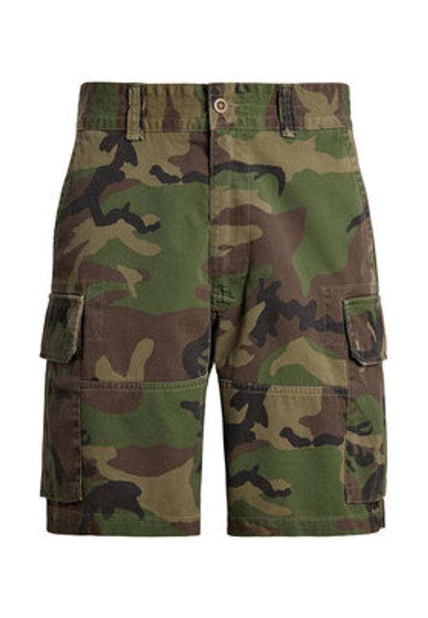 Polo Ralph Lauren Szorty materiałowe 710966288001 Zielony Relaxed Fit. Kolor: zielony. Materiał: bawełna