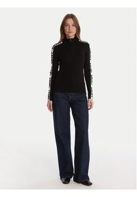 DKNY Sweter P5MSAY01 Czarny Slim Fit. Kolor: czarny. Materiał: wiskoza #3