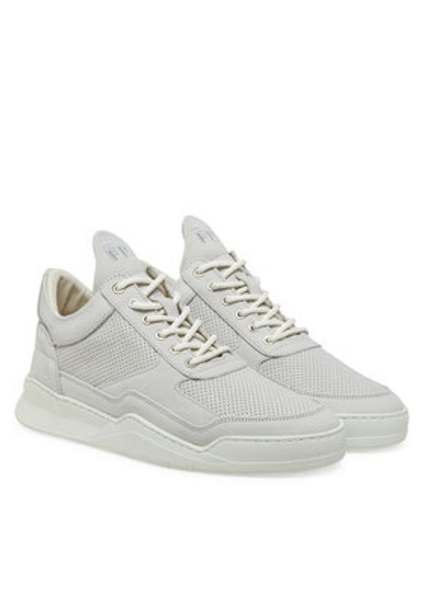 Filling Pieces Sneakersy Low Top Ghost Panel 25255111855 Biały. Kolor: biały. Materiał: skóra