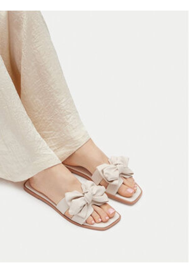 Jenny - JENNY Klapki WYL0710-10 Écru. Materiał: syntetyk
