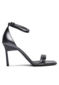 Calvin Klein Sandały Geo Stil Square Sandal 90-Pearl HW0HW01993 Czarny. Kolor: czarny. Materiał: skóra #1