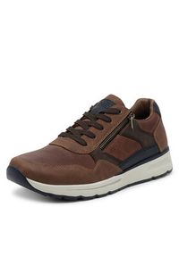 Rieker Sneakersy B0701-24 Brązowy. Kolor: brązowy. Materiał: skóra #3