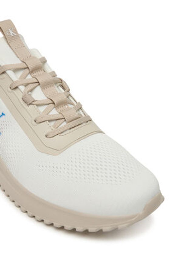 Calvin Klein Jeans Sneakersy Eva Runner Mix Ny YM0YM01387 Biały. Kolor: biały. Materiał: materiał