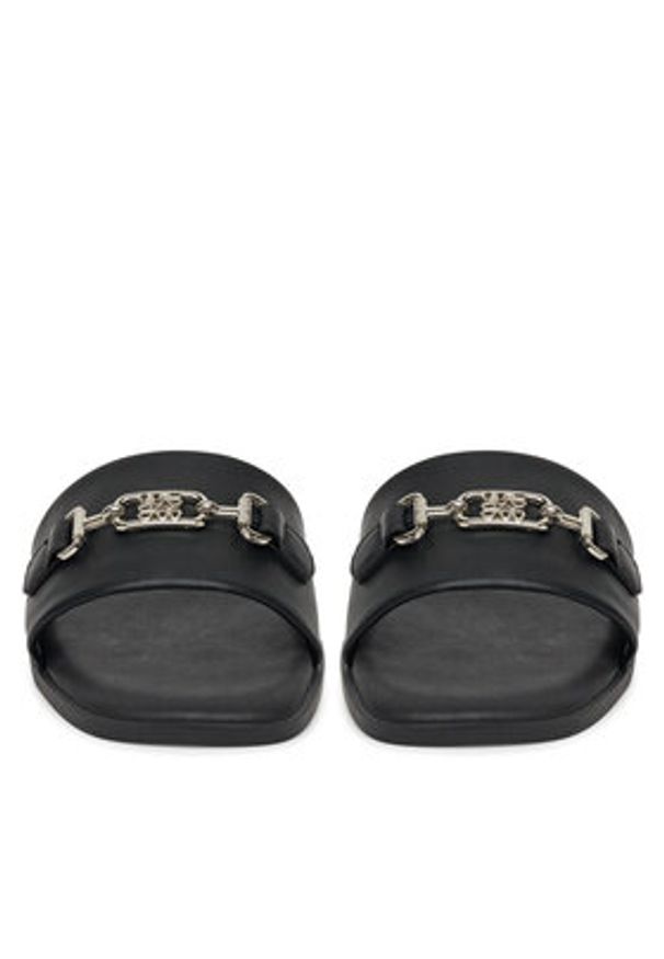 Nine West Klapki 678322-84 Czarny. Kolor: czarny. Materiał: skóra