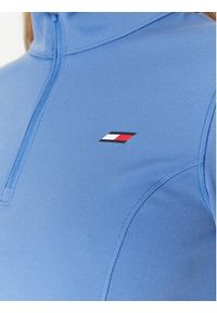 TOMMY HILFIGER - Tommy Hilfiger Bluza S10S101580 Niebieski Slim Fit. Kolor: niebieski. Materiał: syntetyk