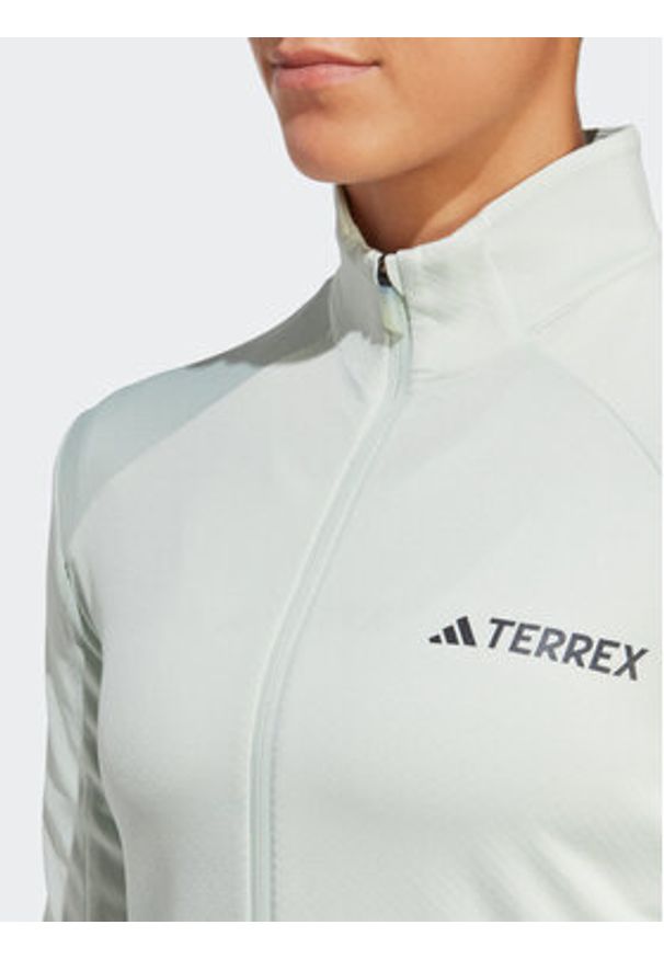 Adidas - adidas Polar Terrex Multi Full-Zip Fleece Jacket HN5464 Zielony Slim Fit. Kolor: zielony. Materiał: syntetyk, polar
