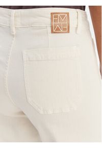 Marella Spodnie materiałowe Baschi 2615131251 Écru Regular Fit. Kolor: kremowy. Materiał: bawełna #2