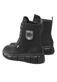 Rieker Trzewiki X3410-00 Czarny. Kolor: czarny. Materiał: skóra #5