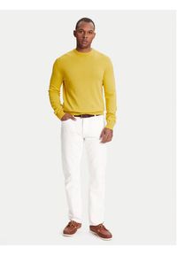 United Colors of Benetton - United Colors Of Benetton Sweter 1098U1I76 Żółty Regular Fit. Kolor: żółty. Materiał: bawełna #3