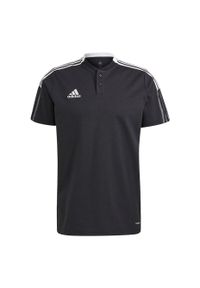 Adidas - Koszulka męska adidas Tiro 21 Polo. Typ kołnierza: polo. Kolor: biały, wielokolorowy, czarny #1