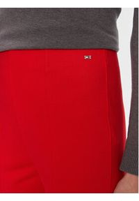TOMMY HILFIGER - Tommy Hilfiger Spodnie materiałowe Elevated WW0WW39721 Czerwony Slim Fit. Kolor: czerwony. Materiał: wiskoza