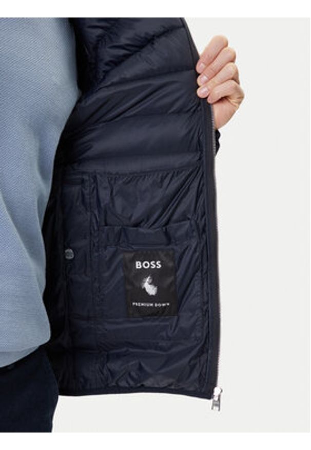 BOSS Kurtka puchowa H-Dimeo 50540450 Granatowy Regular Fit. Kolor: niebieski. Materiał: syntetyk