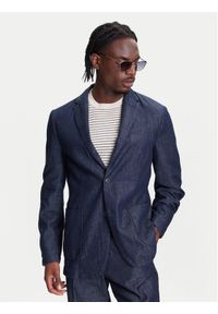 United Colors of Benetton - United Colors Of Benetton Marynarka 20QFUW01X Granatowy Regular Fit. Kolor: niebieski. Materiał: bawełna #1