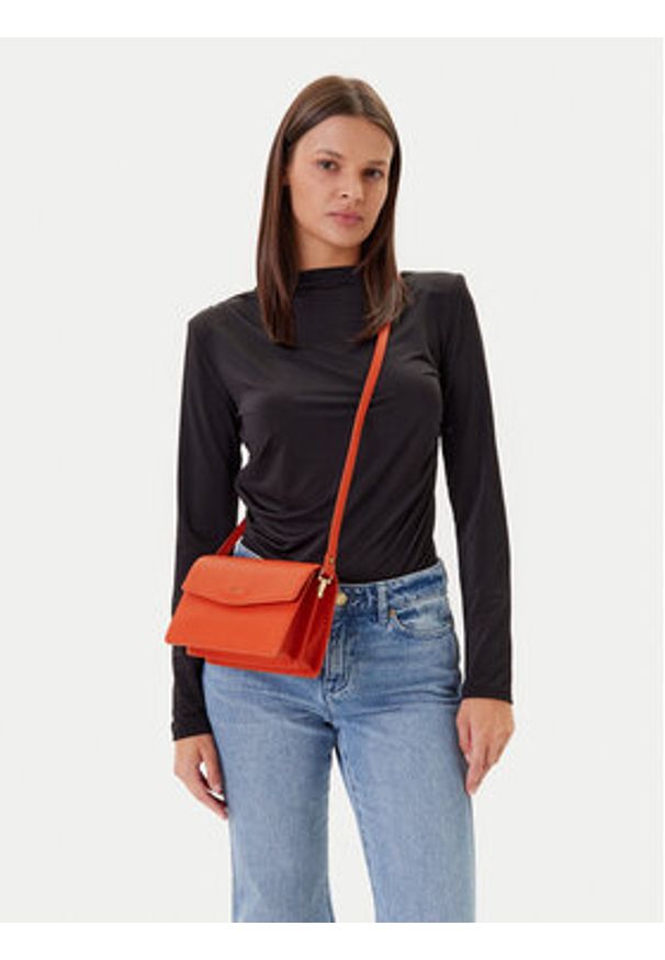 Liu Jo Torebka S Crossbody AA5173 E0087 Pomarańczowy. Kolor: pomarańczowy. Materiał: skórzane