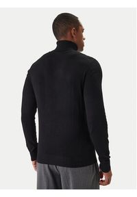 Jack & Jones Golf Emil Knit Roll Neck 12157417 Czarny Regular Fit. Typ kołnierza: golf. Kolor: czarny. Materiał: bawełna #5