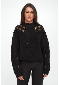 Liu Jo - Sweter damski z wełną LIU JO. Materiał: wełna #2