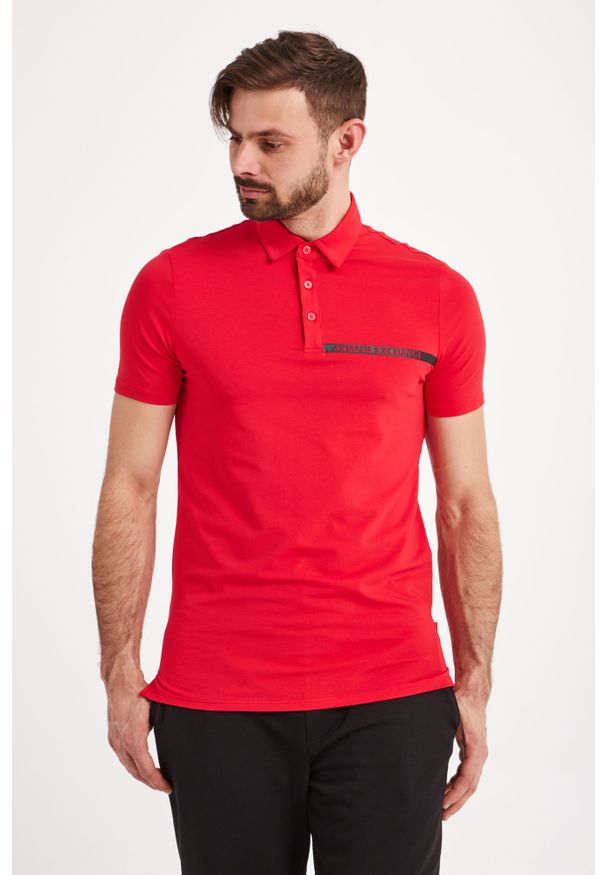 Armani Exchange - POLO ARMANI EXCHANGE. Typ kołnierza: polo. Wzór: jednolity, nadruk. Styl: sportowy