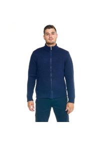 LEONE 1947 APPAREL - Odcienie męskie z golfem w kształcie lwa. Typ kołnierza: golf. Kolor: niebieski. Materiał: tkanina. Styl: sportowy
