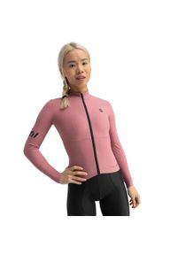 SIROKO - Damska termoaktywna koszulka rowerowa z długim rękawem Kolarstwo Siroko M7 Tus. Kolor: różowy. Materiał: materiał, tkanina. Długość rękawa: długi rękaw. Długość: długie. Sezon: jesień. Sport: kolarstwo #1