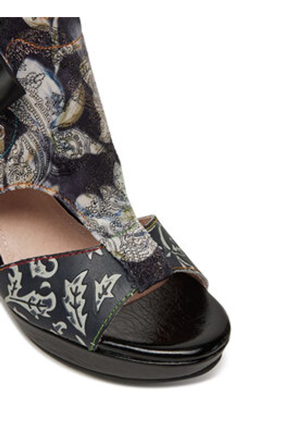 Laura Vita Sandały Hicao 09 Czarny. Kolor: czarny. Materiał: skóra