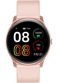 Smartwatch Gino Rossi SW010-10 Różowy (SW010-10). Rodzaj zegarka: smartwatch. Kolor: różowy