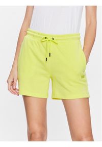 DKNY Sport Szorty sportowe DP3S4993 Zielony Classic Fit. Kolor: zielony. Materiał: bawełna