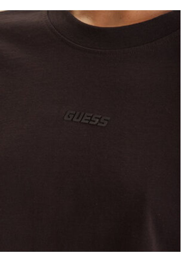 Guess T-Shirt V3RI08 I3Z14 Brązowy Regular Fit. Kolor: brązowy. Materiał: bawełna