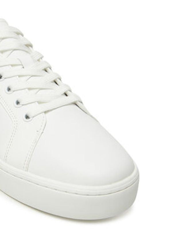 Calvin Klein Jeans Sneakersy Classic Cupsole Ru Patch Lth YM0YM01297 Biały. Kolor: biały. Materiał: skóra