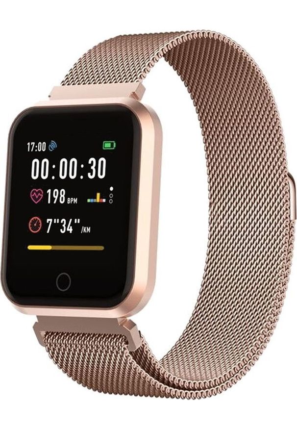 FOREVER - Smartwatch Forever SW-300 Różowe złoto. Rodzaj zegarka: smartwatch. Kolor: różowy, wielokolorowy, złoty