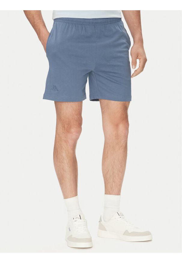 Kappa Szorty sportowe Logo Korpo Cabas 303HZE0 Niebieski Regular Fit. Kolor: niebieski. Materiał: bawełna. Styl: sportowy
