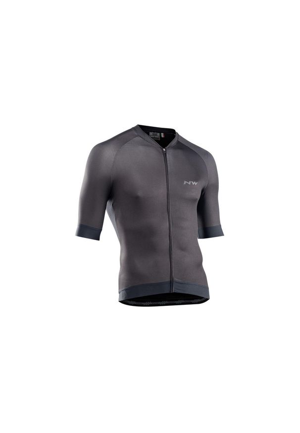 Koszulka rowerowa męska NORTHWAVE FAST Jersey czarna. Kolor: czarny. Materiał: jersey