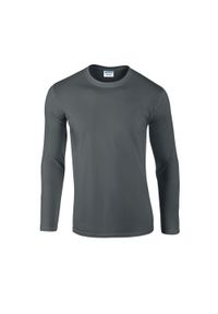 GILDAN - Koszulka Z Długim Rękawem Dla Dorosłych Unisex Soft Touch. Kolor: wielokolorowy, szary, brązowy. Długość rękawa: długi rękaw. Długość: długie