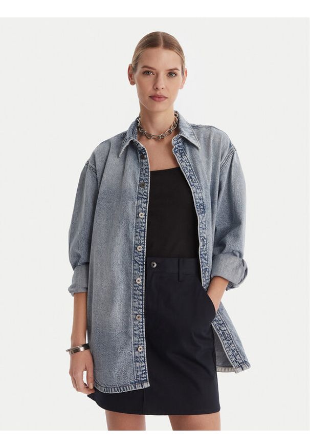 G-Star RAW - G-Star Raw Koszula jeansowa D26853-D536-G339 Niebieski Oversize. Kolor: niebieski. Materiał: bawełna