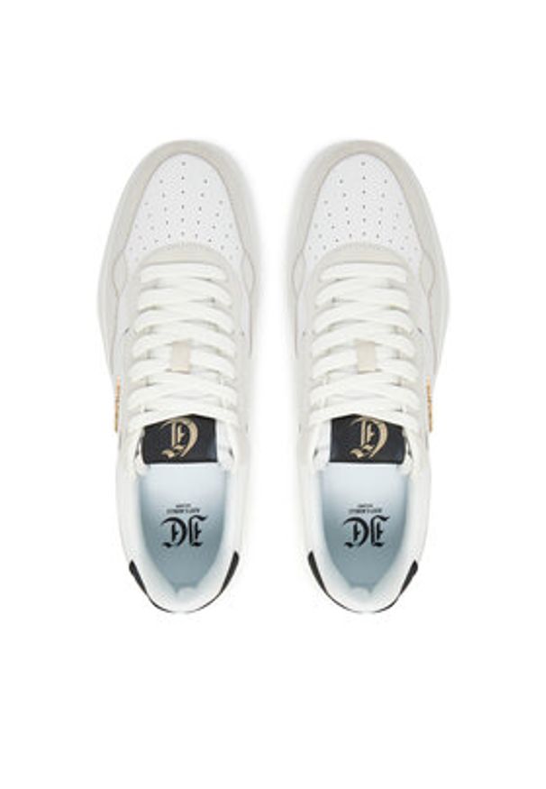 Just Cavalli Sneakersy 78QA3SB4 ZPA93 Biały. Kolor: biały. Materiał: skóra