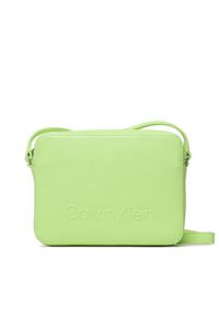 Calvin Klein Torebka Ck Set Camera Bag K60K610439 Zielony. Kolor: zielony. Materiał: skórzane