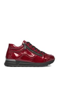 Rieker Sneakersy CEO-N1400-33 Czerwony ciemny. Kolor: czerwony. Materiał: skóra #1