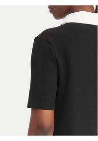 Karl Lagerfeld - KARL LAGERFELD Sukienka codzienna B1W13029 Czarny Regular Fit. Okazja: na co dzień. Typ kołnierza: dekolt w karo. Kolor: czarny. Materiał: syntetyk. Typ sukienki: proste. Styl: casual #2