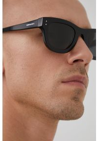 Burberry Okulary przeciwsłoneczne męskie kolor czarny. Kolor: czarny #5