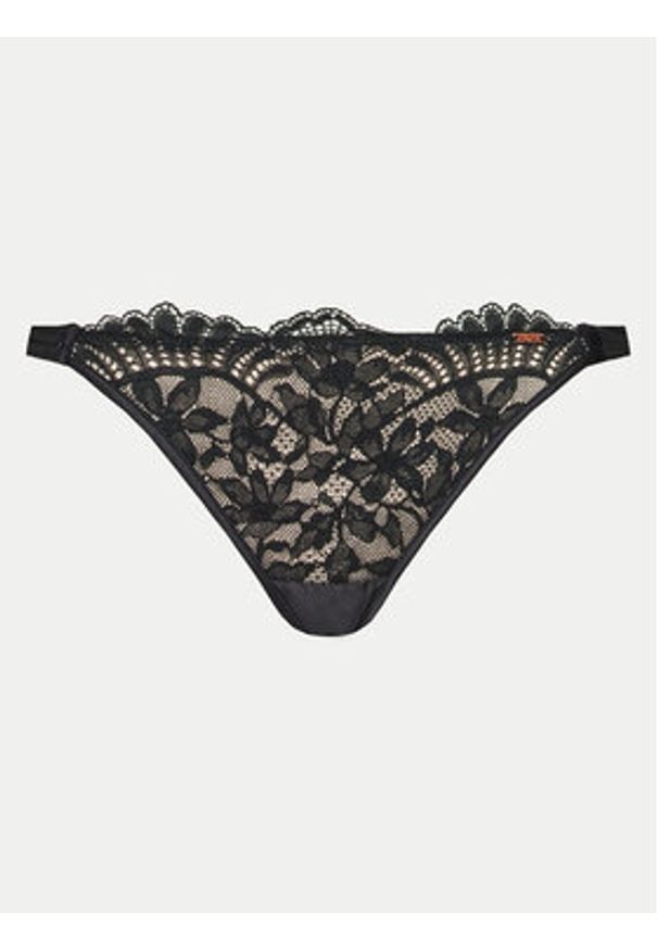 Hunkemöller Stringi Antonia 204545 Czarny. Kolor: czarny. Materiał: syntetyk