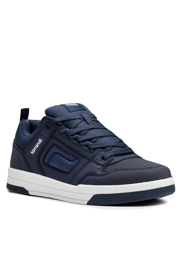 Sprandi Sneakersy MP07-21827-02 Granatowy. Kolor: niebieski. Materiał: skóra