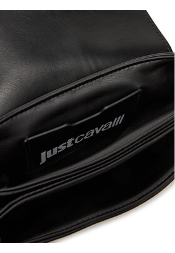 Just Cavalli Torebka 79RA4BA7 ZSA89 Czarny. Kolor: czarny. Materiał: skórzane