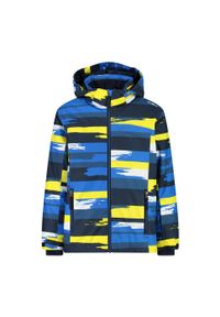 Kurtka narciarska dla dzieci CMP Blue Yellow 39W1924/04ZU. Sezon: zima. Sport: narciarstwo