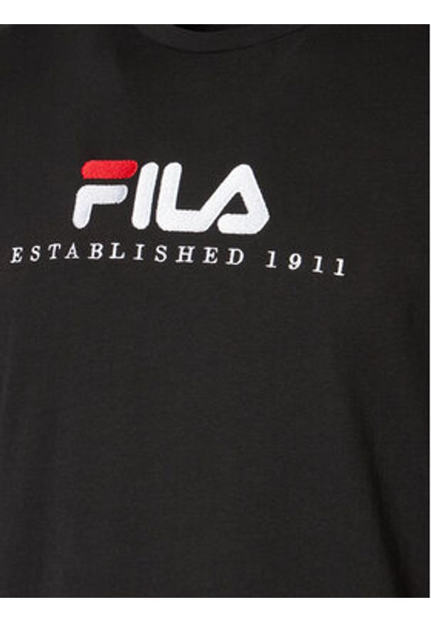 Fila T-Shirt FAU0147 Czarny Regular Fit. Kolor: czarny. Materiał: bawełna
