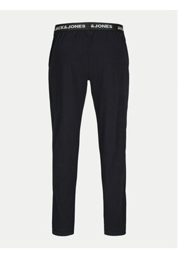Jack & Jones - Jack&Jones Spodnie piżamowe Everest 12272200 Czarny Regular Fit. Kolor: czarny. Materiał: bawełna