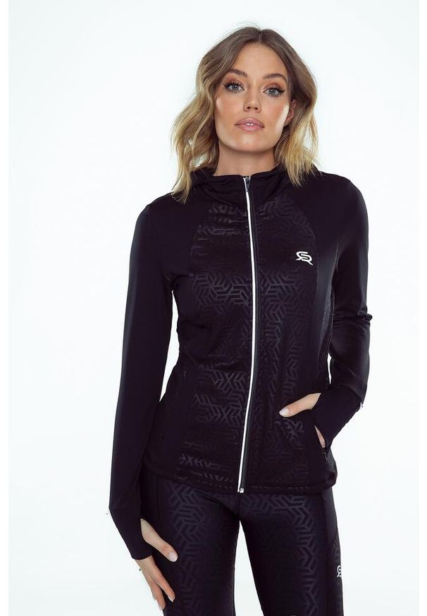 ROUGH RADICAL - Bluza sportowa damska Rough Radical Speed X Hoodie Zip. Kolor: czarny. Sport: bieganie