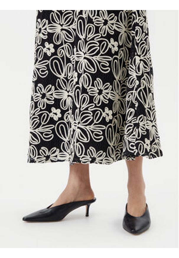 Luisa Spagnoli Spódnica midi Tenente 541989 Czarny Regular Fit. Kolor: czarny. Materiał: syntetyk