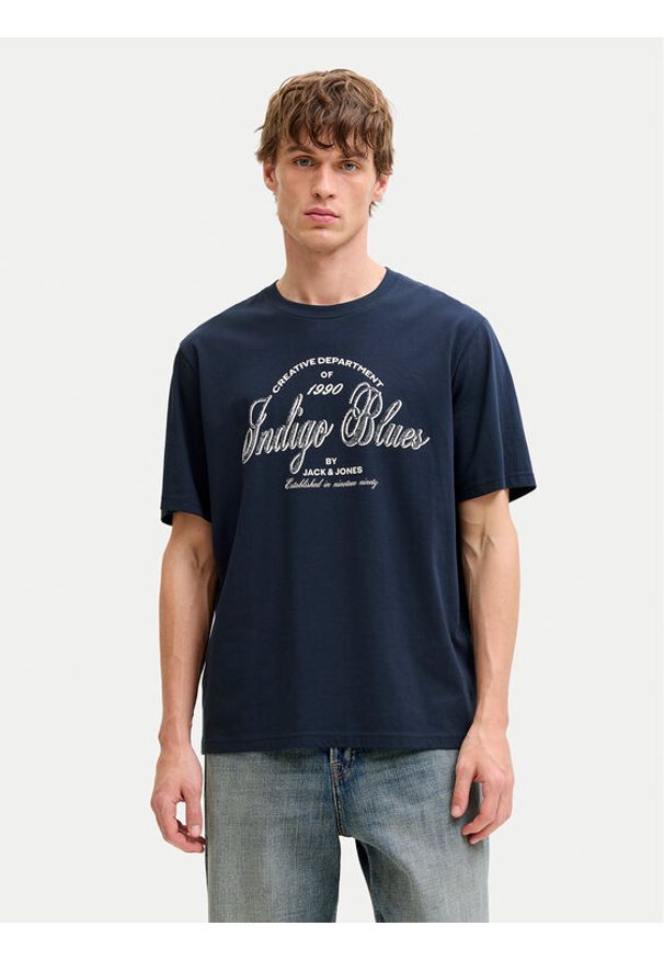 Jack & Jones T-Shirt Denver 12291213 Niebieski Relaxed Fit. Kolor: niebieski. Materiał: bawełna
